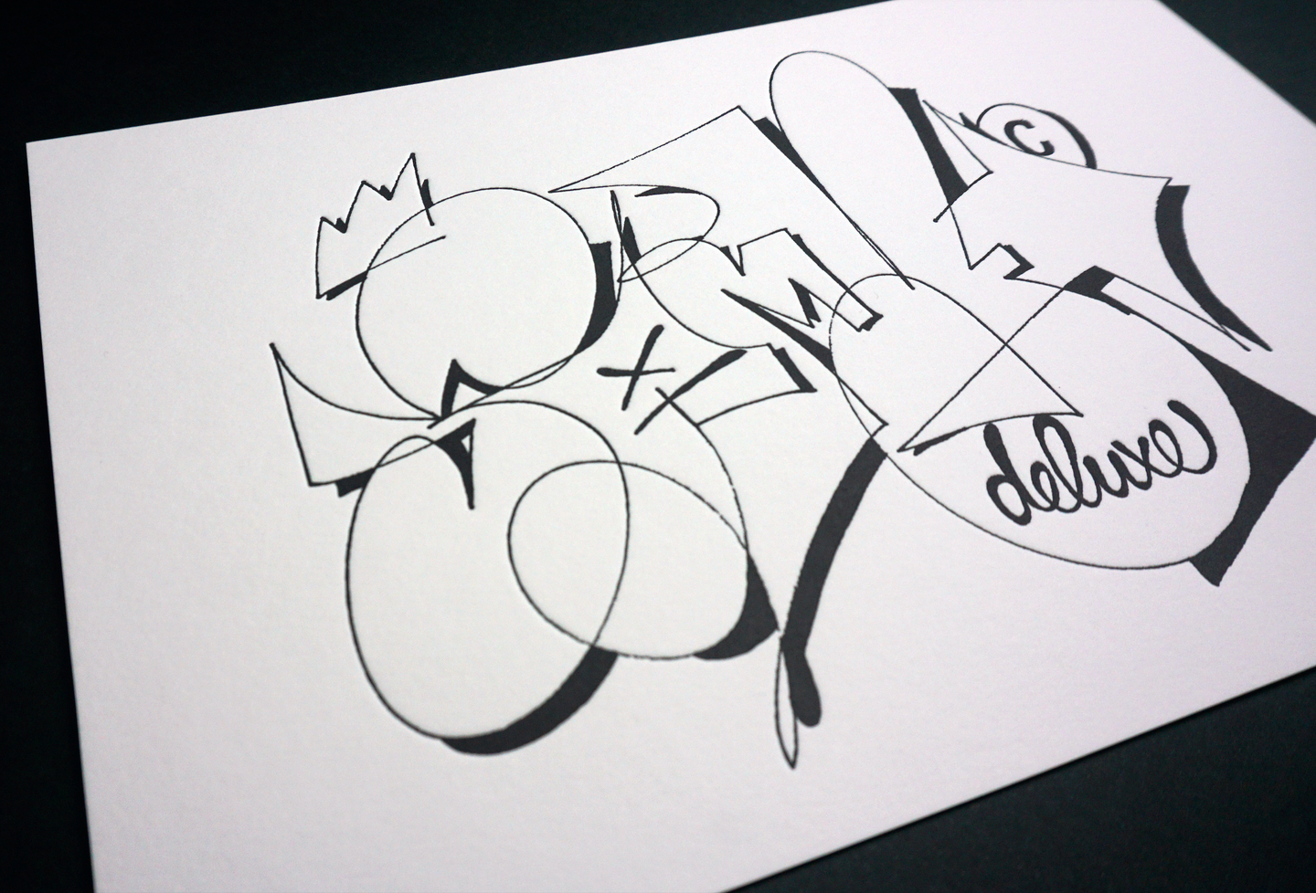 SAMY DELUXE ONELINE (LETTERPRESS PRINT)